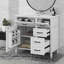 Meuble-lavabo de 36 pouces avec comptoir en céramique, tiroir rabattable et tablette réglable-120877605-120877608