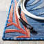 Tapis intérieur / extérieur à motif floral bleu / rouille Afeez-601263364
