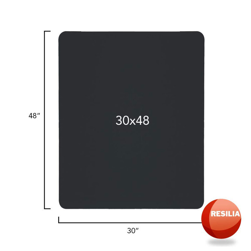 Black 30x48in Heavy-Duty Waterproof Pet Mat