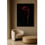 Crimson Eclipse Framed Canvas Wall Art by Kasian Art Studio - White Frame-693991213