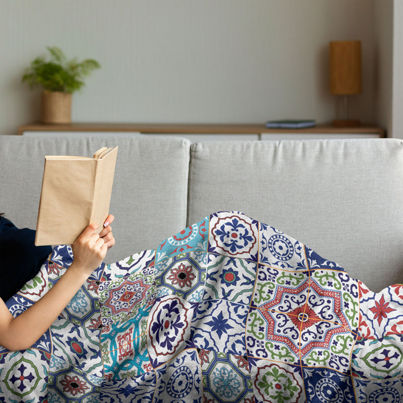 Hand Woven Throw Blanket, 70" x 90"