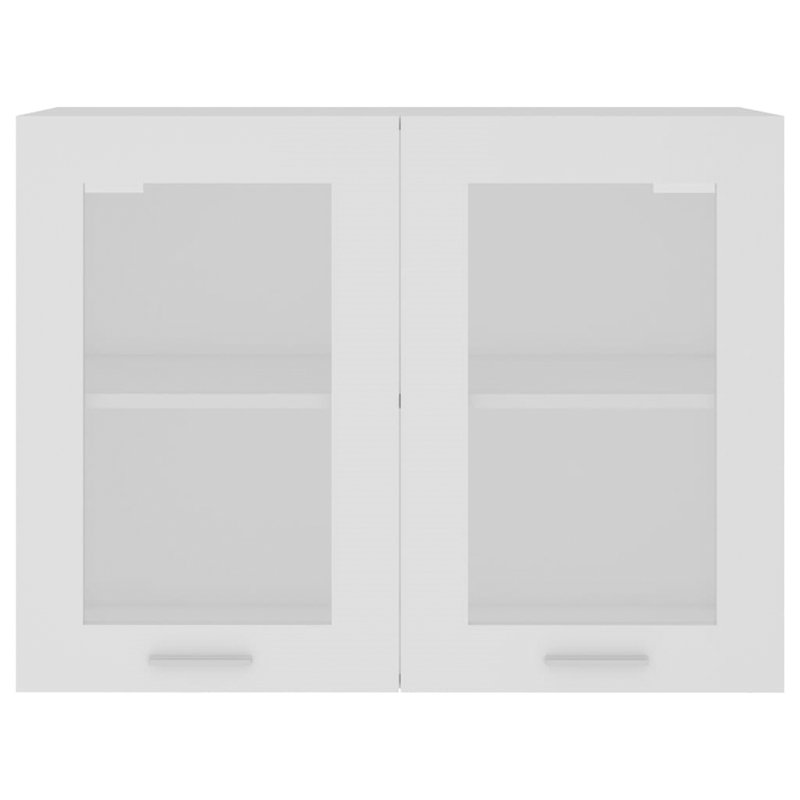 Hanging Glass Cabinet 80X31x60 Cm, White