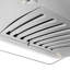 36" 400 CFM Convertible Island Range Hood in Brushed 430 Stainless Steel
