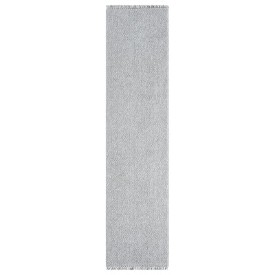 Textured Fringed Area Rug
