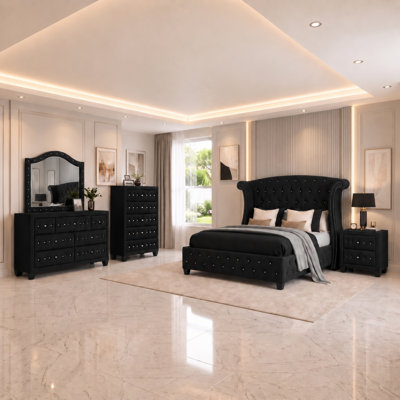 Ensemble de chambre à coucher standard 5 pièces Rausch