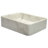 White Stone Handmade Rectangular Vessel Bathroom Sink