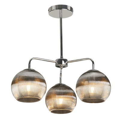 Chauntrice Glass Semi Flush Mount