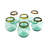  Glass Multi-Use Wine & Cocktail Tumblers 4.5"H, Clear Hand-Blown Transparent, Set of 6-2106570070