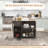 Versatile Rolling Kitchen Island With Multiple Storage And Enhanced Functionality