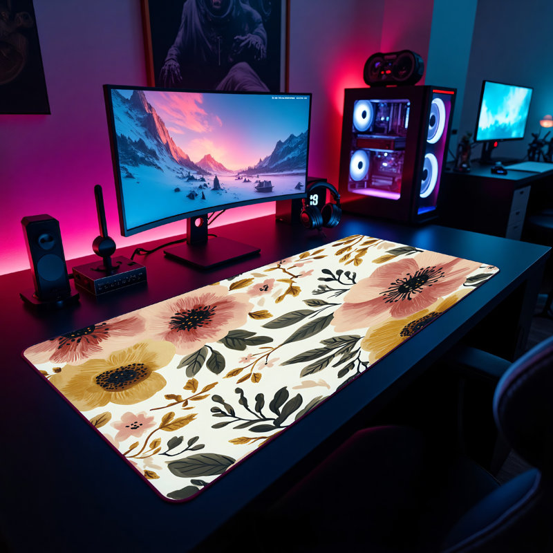 Polyester Desk Pad, 31.5x15.5