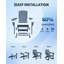 2 chaises pliantes berçantes Adirondack avec repose-pieds rétractable-129223548