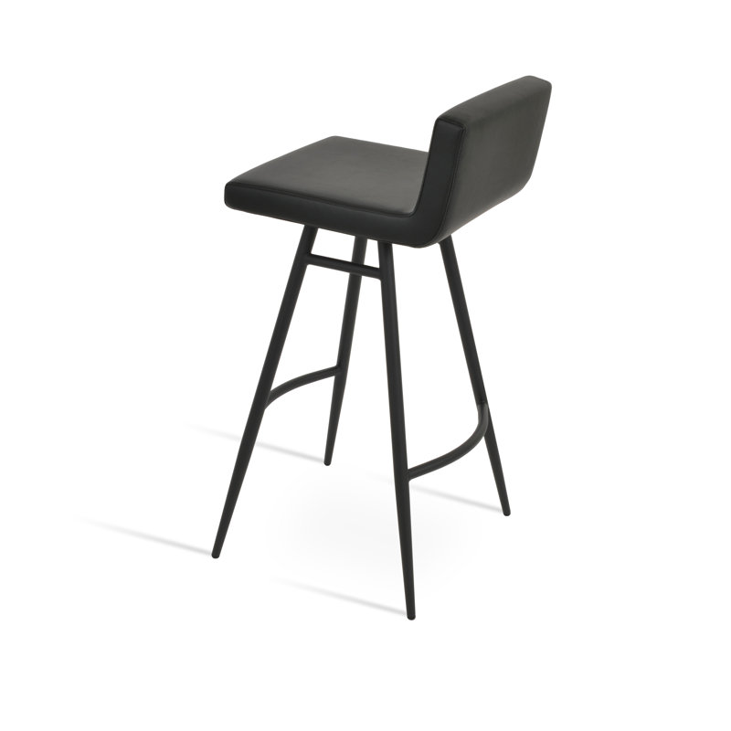 Tabouret de bar et de comptoir Dallas Galata, Tabouret de bar (siège d'une hauteur de 31 po), Noir, Noir
