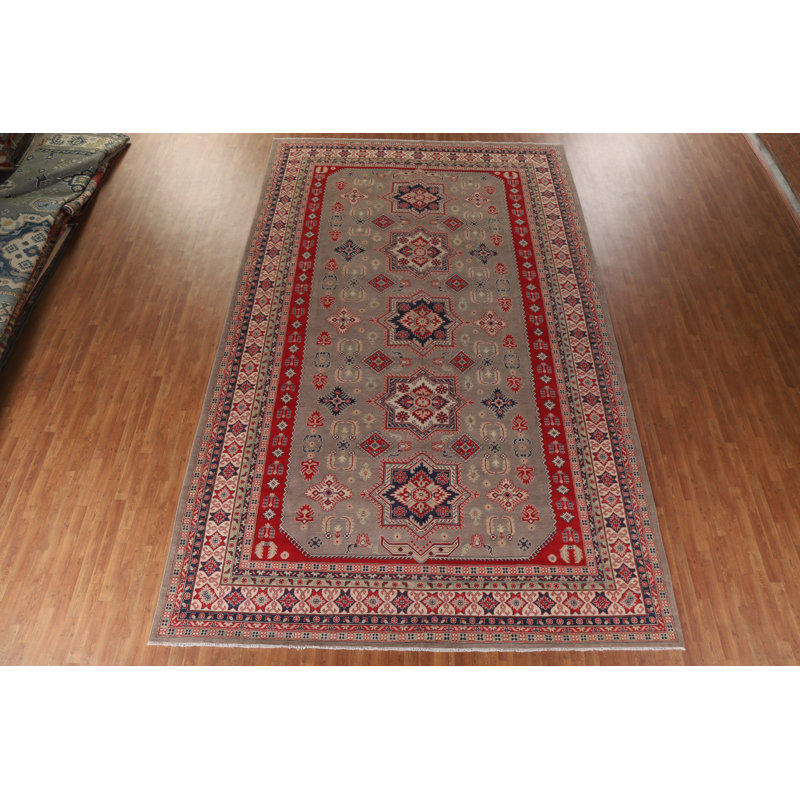 Geometric Kazak Handmade Large Rug