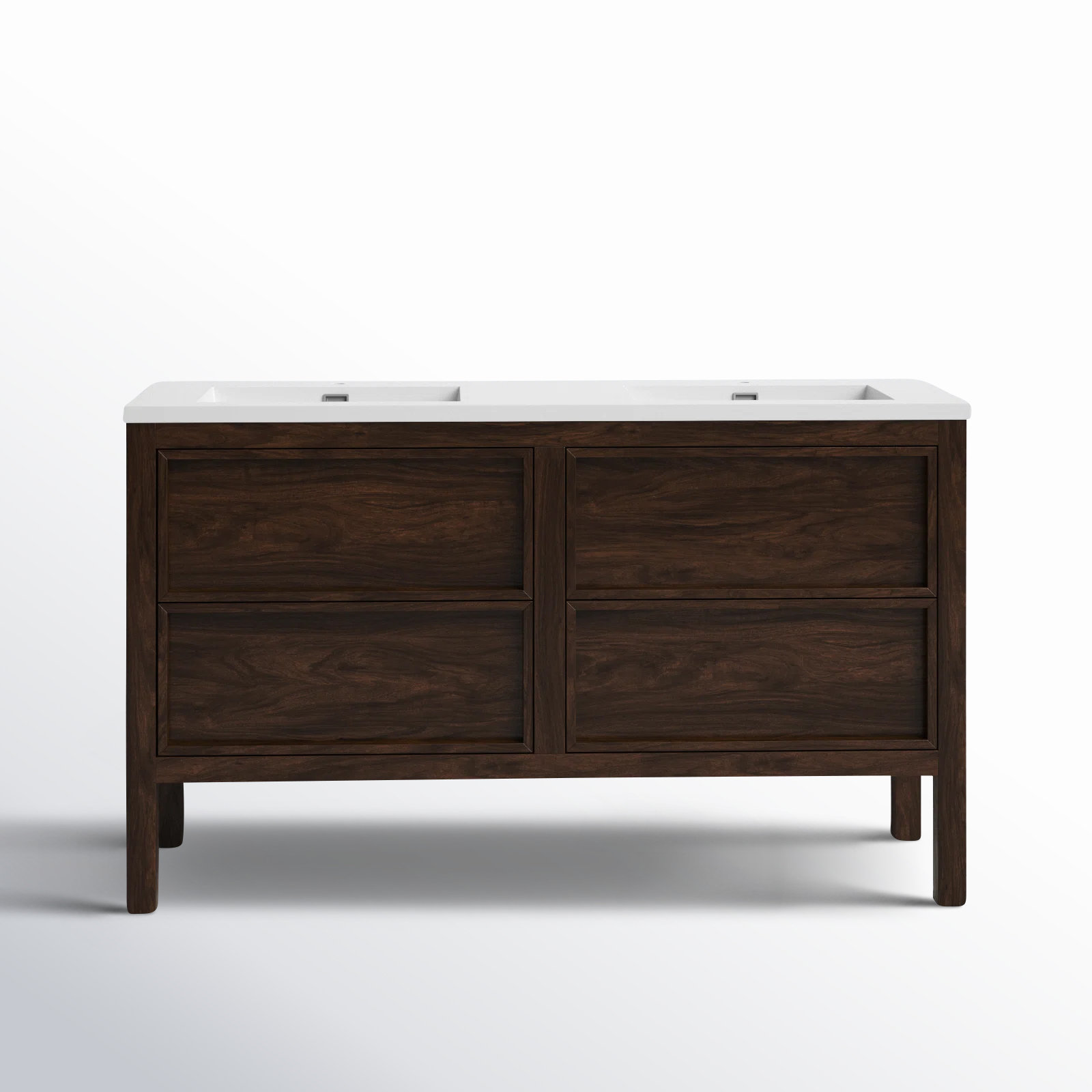 AllModern Gonzalo 55" Double Bathroom Vanity Set &amp; Reviews | Wayfair