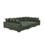 Large Seating Corduroy Modular Sleeper Sectional-1434236357