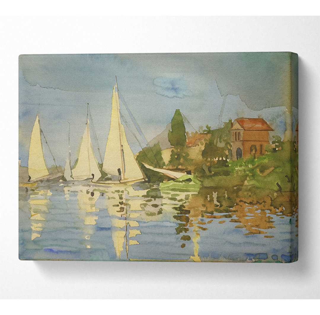 Monet Regatten in Argenteuil - Kunstdrucke auf Leinwand