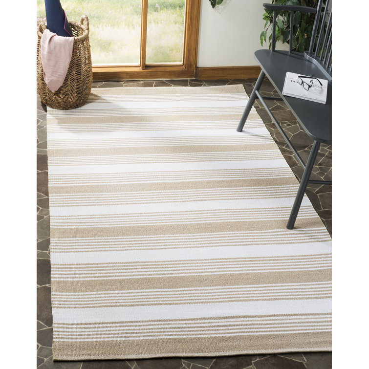 Cuthbertson Striped Hand Woven Indoor / Outdoor Area Rug