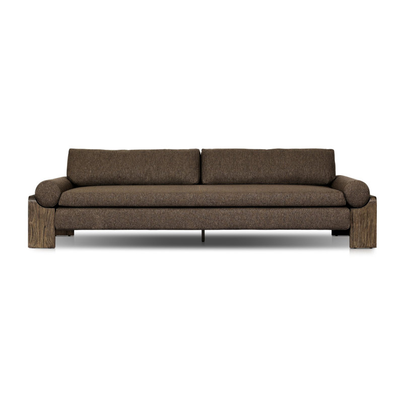 Joette Outdoor Sofa-104"-Washed Brown-FSC, Stained Saddle Brown, Ellor Brown