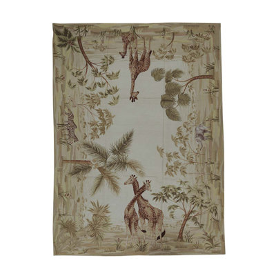 Hand Knotted Wool Area Rug
