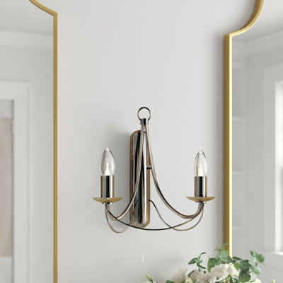 Arness Mild Steel Candle Wall Light