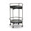 Mira Bar Cart - Smoked Brown Cast Glass