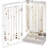 Necklace Holder Organizer, Acrylic Jewellery Organizer With 24 Hooks, Rotating Clear Necklaces Display Box With Built-In Mirror, Dust-Proof Jewellery Storage Case With Velvet Tray - Clearmirror