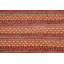 Tapis rouge en laine noué à la main de conception unique 2 pi 7 po x 4 pi New Age