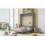 Grand lit escamotable avec tablette, gris-1049866976