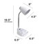  Lampe de bureau compartimentée avec support pour tablette / iPhone / iPad / col de cygne pliable-138029225