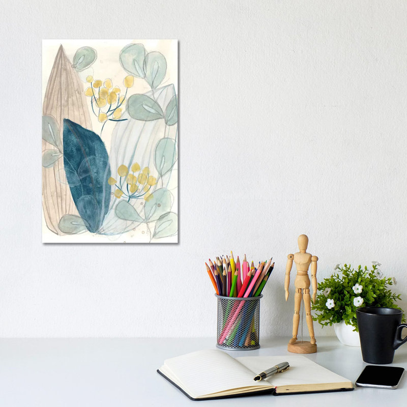 Terra Garden I by June Erica Vess - Wrapped Canvas Painting, 20.32 cm H x 30.48 cm W