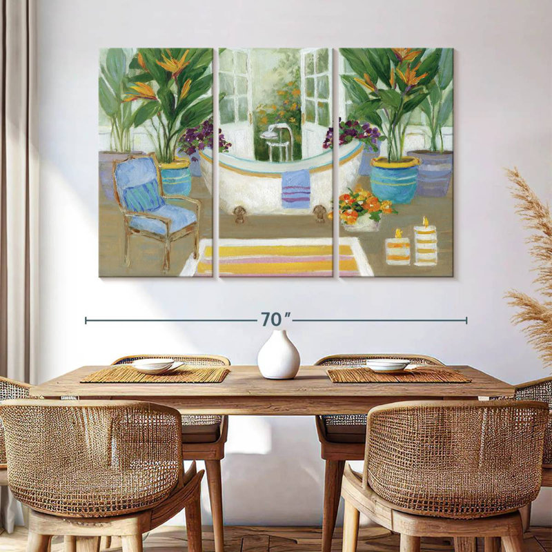 Kerrick Tropical Island Spa I, 42" H x 65" W