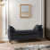 Avera Upholstered Flip Top Storage Bench with Two Pillows