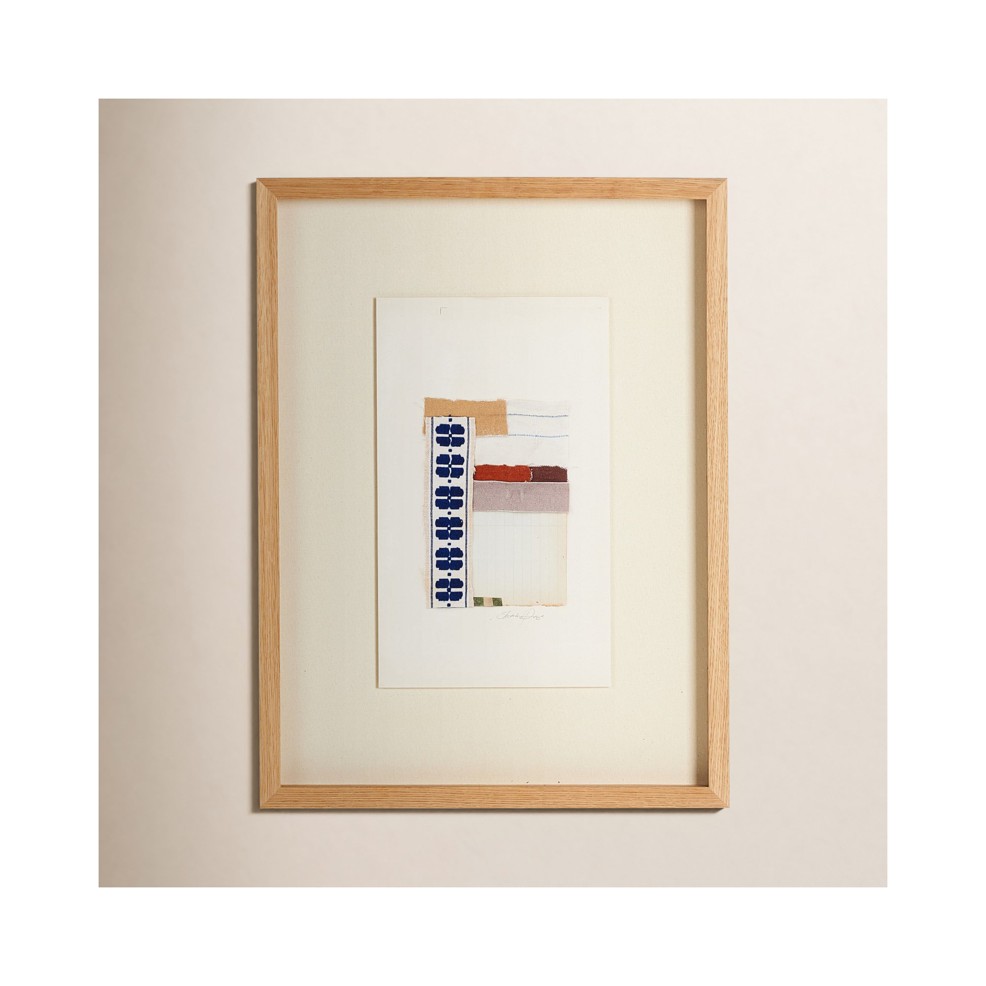 Motif Bleu by Shaina Page, 24" H x 18" W