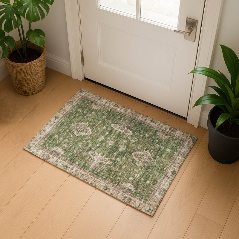 Tapis lavable à la machine Premium Premium Bucz AMF1739, Rectangle 1 pi 8 po x 2 pi 6 po
