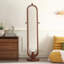 Miroir ovale en bois massif