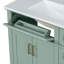 Meuble-lavabo avec lavabo en céramique, portes à fermeture en douceur et 4 tiroirs de rangement pour des salles de bain élégantes et organisées