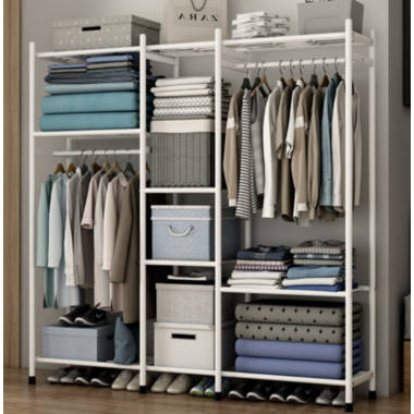Latitude Run® Freestanding Closet Organizer With 2 Drawers And