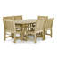 Montserrat 6 - Person Teak Wood Patio Dining Set with Oval Table