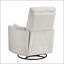 Fauteuil inclinable et pivotant moderne avec revêtement en microfibre beige, confort moelleux et coussins assortis pour le salon-1523374904