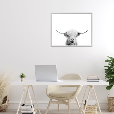 Portrait de vache écossaise, estampe numérique, conception par Leah Straatsma