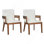 Ensemble de deux chaises de salle à manger rembourrées exquises, alliant design moderne, confort et polyvalence pour divers espaces
