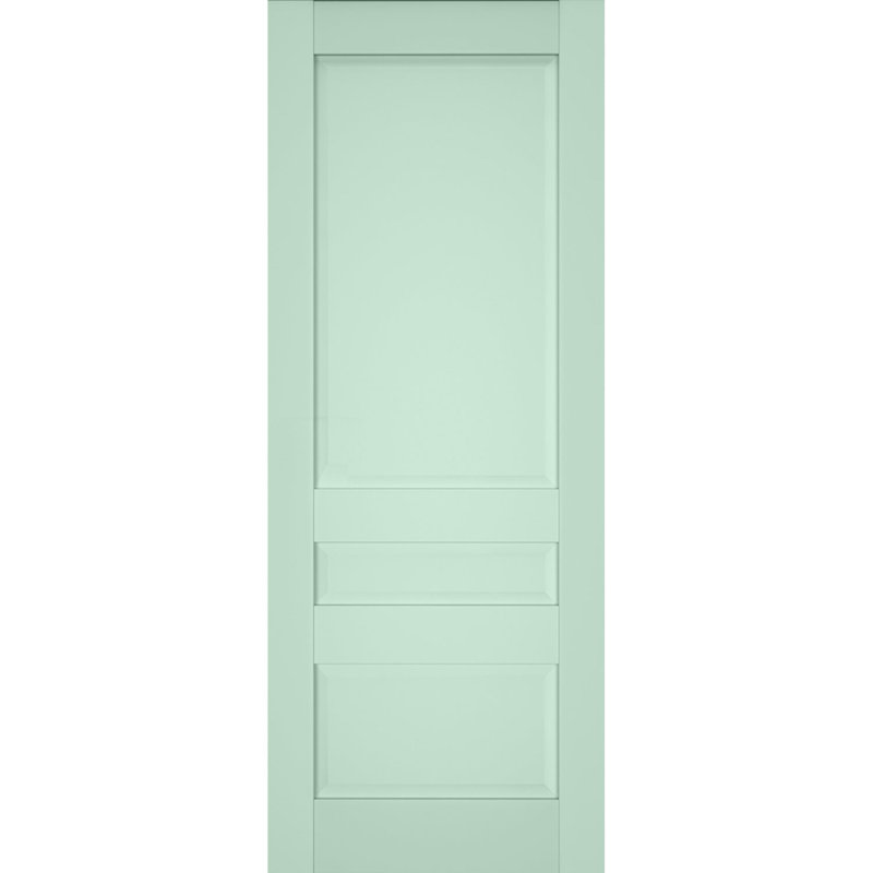 Porte de grange en bois à panneaux Veregio, 36 po x 96 po, Olive