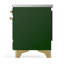 Cuisinière à induction 36 pouces avec 6 éléments à induction en vert émeraude Majestic III Series (garniture laiton)-124828846-124828848