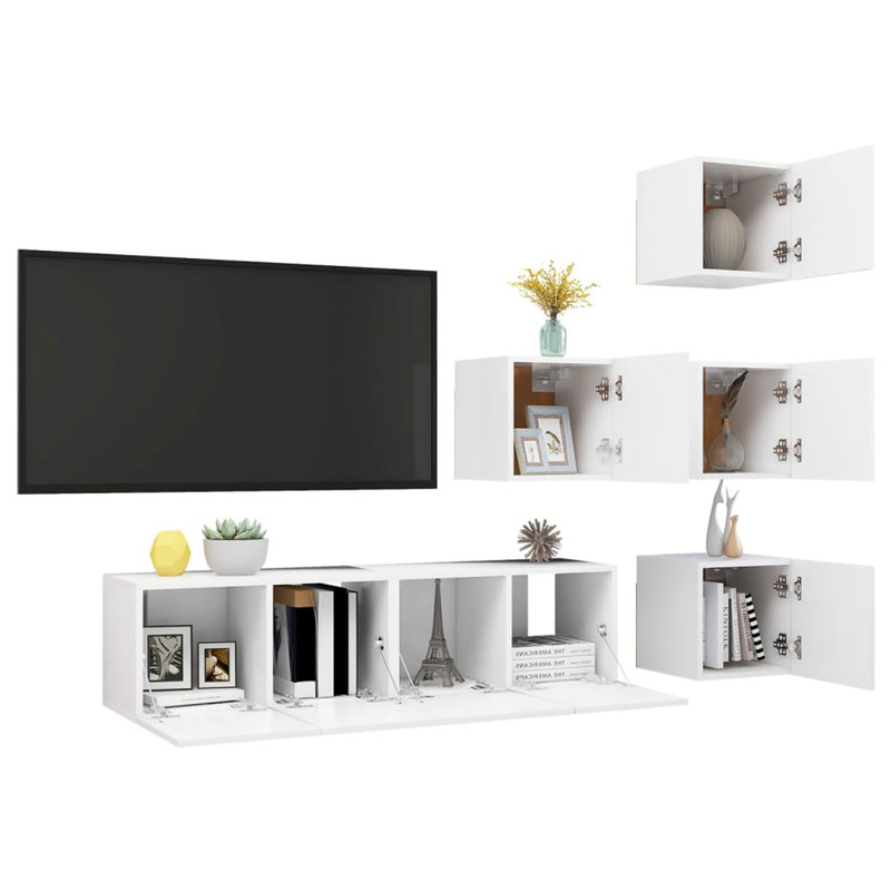 Goldmon Unfinished for TVs up to 88", White