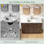 Meuble-lavabo simple en bois avec tiroirs Adonia-958480800