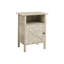 Table d'appoint, table d'appoint, bout, salon, petit, rangement, stratifié pierre crème, transitionnel-2043197695
