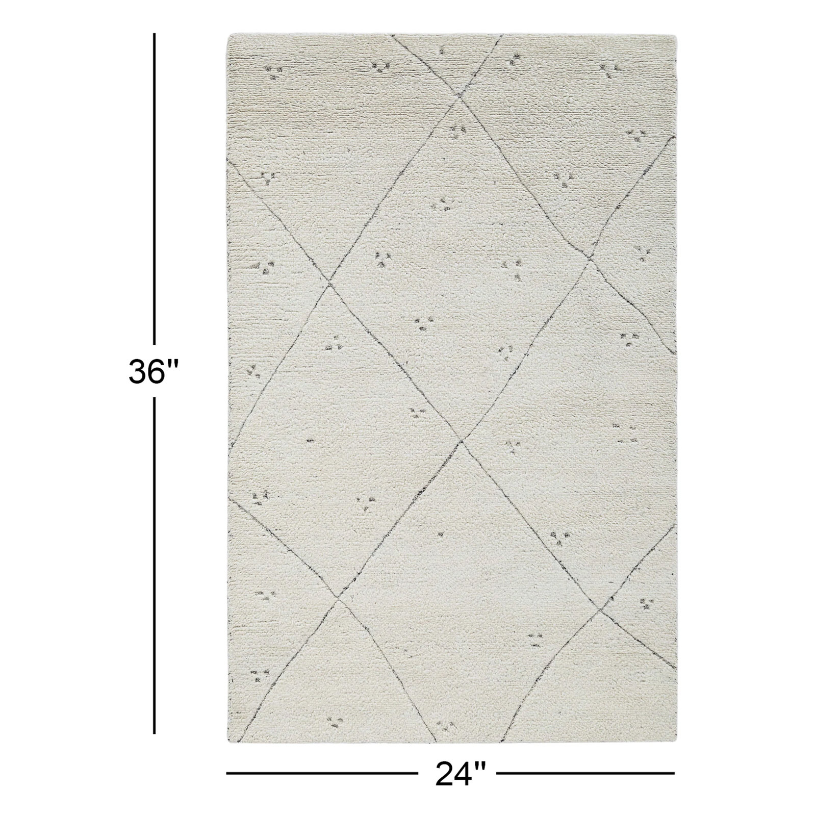 Damani Hand-Tufted Wool Rug, Rectangle 2' x 3'