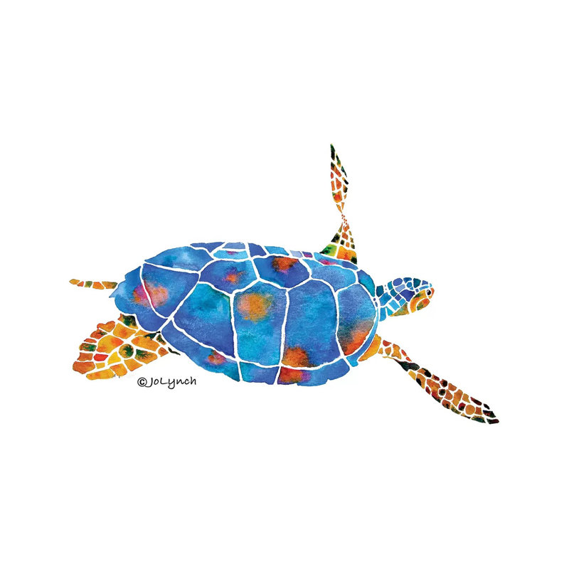 Sea Turtle IV by Jo Lynch - Wrapped Canvas Gallery-Wrapped Canvas Giclée, 45.72cm H x 66.04cm W