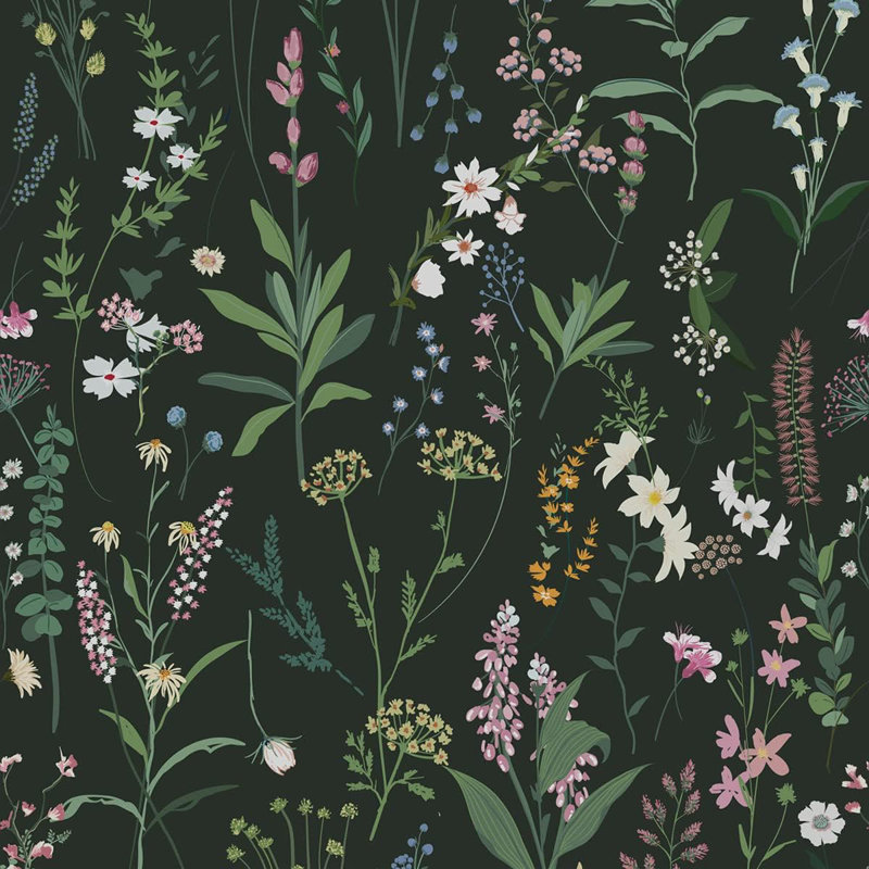 Papier peint floral auto-adhésif auto-adhésif
