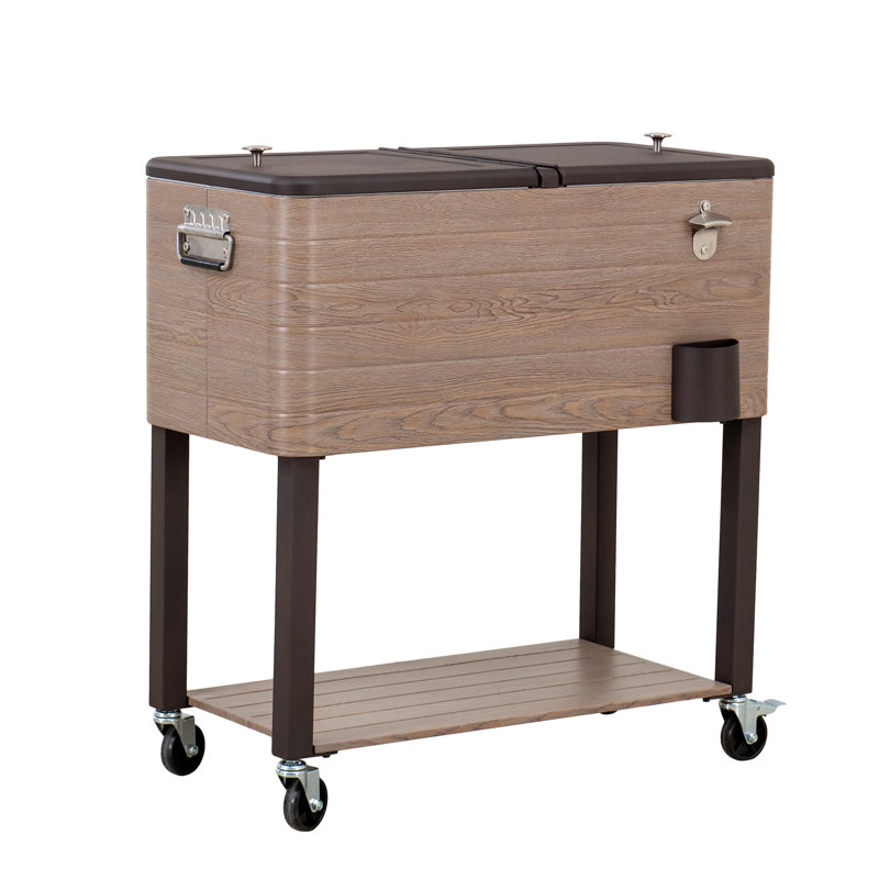 Glacière à roulettes d'une capacité de 75 qt.